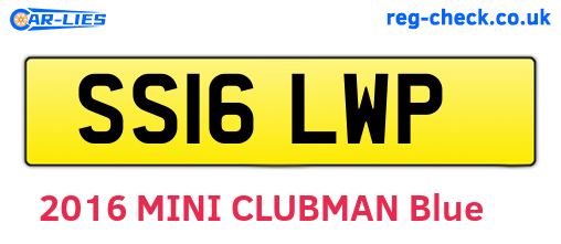 SS16LWP are the vehicle registration plates.