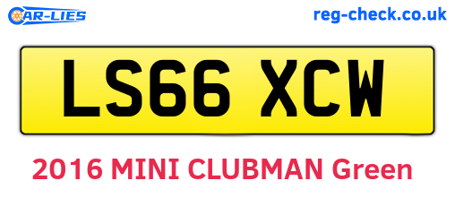 LS66XCW are the vehicle registration plates.