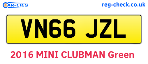 VN66JZL are the vehicle registration plates.