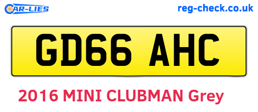 GD66AHC are the vehicle registration plates.