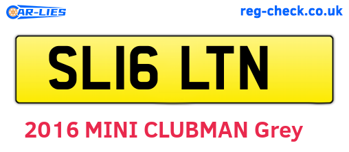 SL16LTN are the vehicle registration plates.
