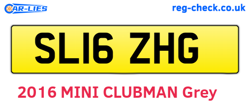 SL16ZHG are the vehicle registration plates.