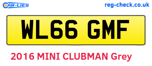 WL66GMF are the vehicle registration plates.