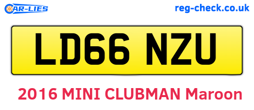 LD66NZU are the vehicle registration plates.