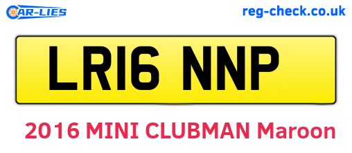 LR16NNP are the vehicle registration plates.