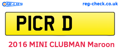 P1CRD are the vehicle registration plates.