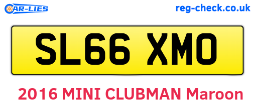 SL66XMO are the vehicle registration plates.