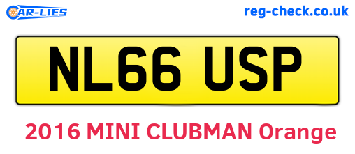 NL66USP are the vehicle registration plates.