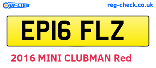 EP16FLZ are the vehicle registration plates.
