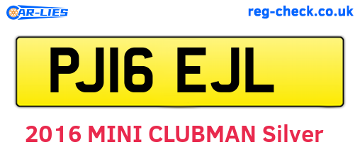 PJ16EJL are the vehicle registration plates.