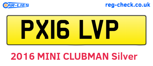 PX16LVP are the vehicle registration plates.