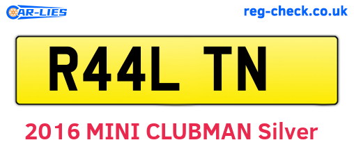 R44LTN are the vehicle registration plates.