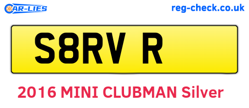 S8RVR are the vehicle registration plates.