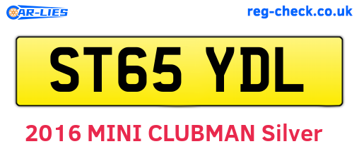 ST65YDL are the vehicle registration plates.
