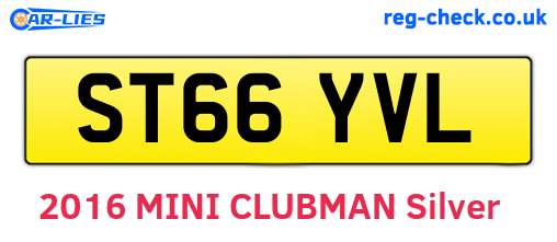 ST66YVL are the vehicle registration plates.