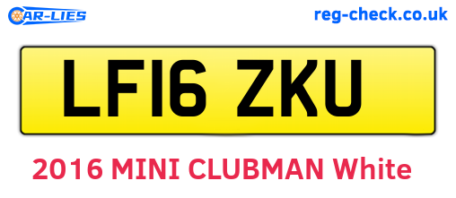 LF16ZKU are the vehicle registration plates.