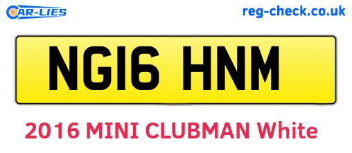 NG16HNM are the vehicle registration plates.