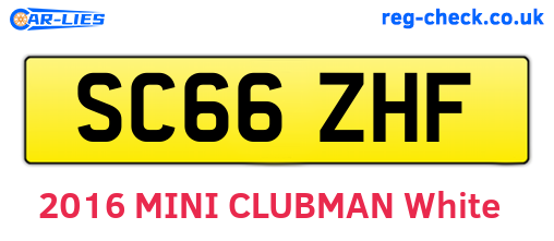 SC66ZHF are the vehicle registration plates.