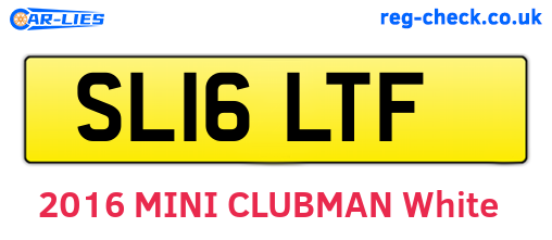 SL16LTF are the vehicle registration plates.