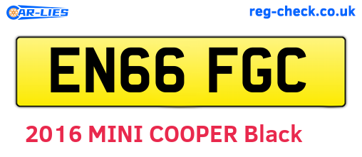 EN66FGC are the vehicle registration plates.