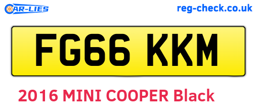 FG66KKM are the vehicle registration plates.
