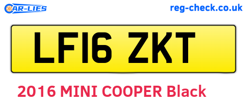 LF16ZKT are the vehicle registration plates.
