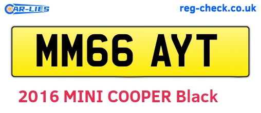 MM66AYT are the vehicle registration plates.