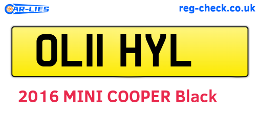 OL11HYL are the vehicle registration plates.