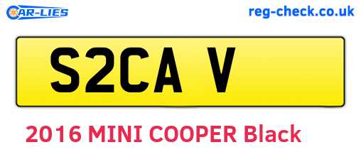 S2CAV are the vehicle registration plates.