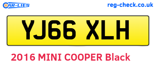 YJ66XLH are the vehicle registration plates.