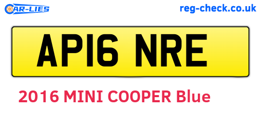 AP16NRE are the vehicle registration plates.