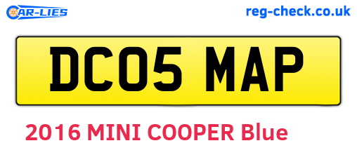 DC05MAP are the vehicle registration plates.
