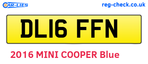 DL16FFN are the vehicle registration plates.