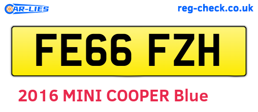 FE66FZH are the vehicle registration plates.