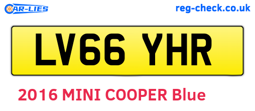 LV66YHR are the vehicle registration plates.