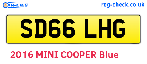 SD66LHG are the vehicle registration plates.