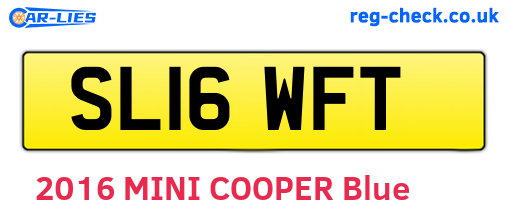 SL16WFT are the vehicle registration plates.