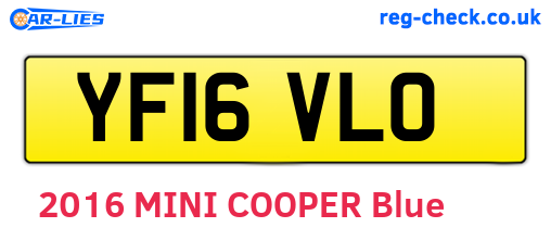 YF16VLO are the vehicle registration plates.