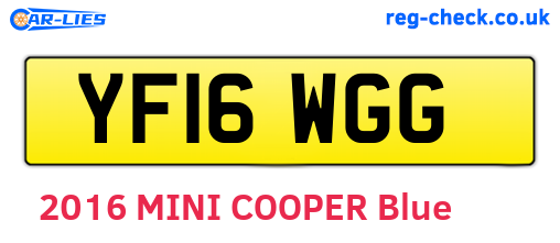 YF16WGG are the vehicle registration plates.
