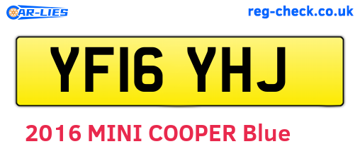 YF16YHJ are the vehicle registration plates.