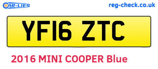 YF16ZTC are the vehicle registration plates.