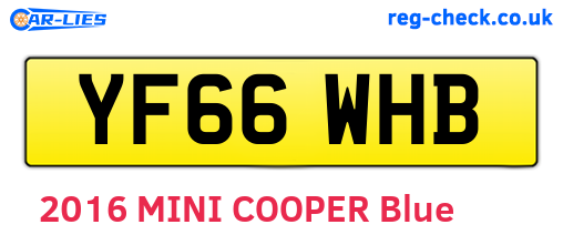 YF66WHB are the vehicle registration plates.