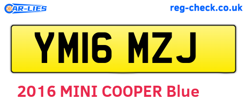 YM16MZJ are the vehicle registration plates.