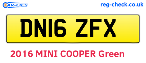 DN16ZFX are the vehicle registration plates.