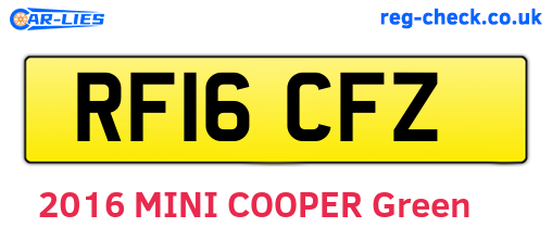 RF16CFZ are the vehicle registration plates.