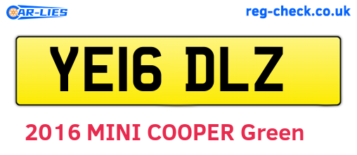 YE16DLZ are the vehicle registration plates.
