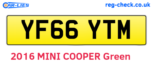 YF66YTM are the vehicle registration plates.
