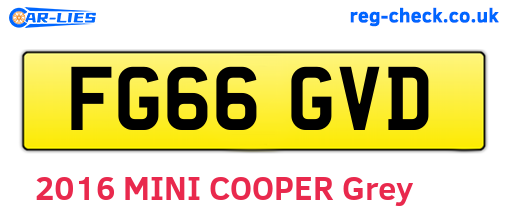 FG66GVD are the vehicle registration plates.