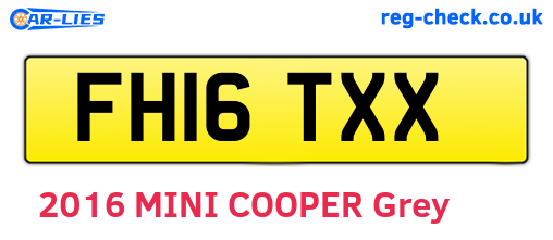 FH16TXX are the vehicle registration plates.