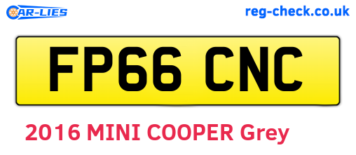 FP66CNC are the vehicle registration plates.